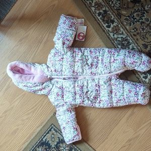 Kensiegirl Infant Baby One Piece Hoodie NWT